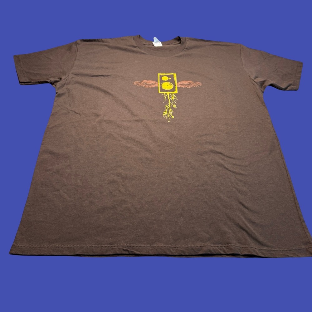 Wells Fargo Backstage T Shirt XL Brown Music Speaker Graphic Cotton